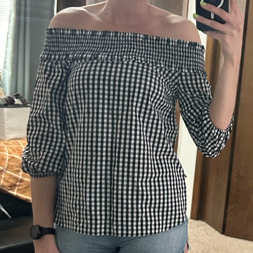 Renamed Off-Shoulder Linen Top